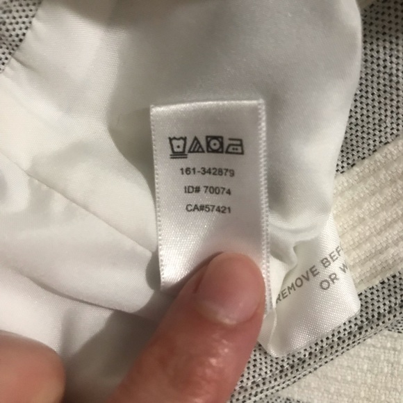 Loft Grey and White Striped Pencil Skirt High Rise Sz 0 - Picture 4 of 6